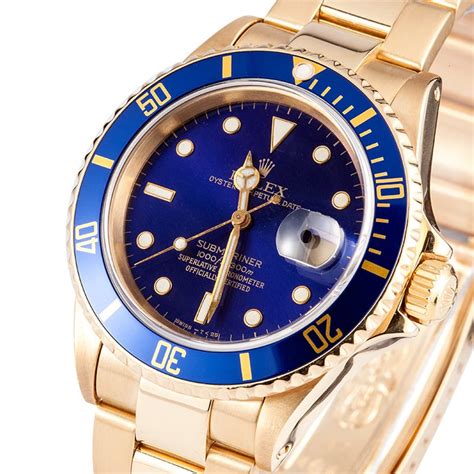 blue rolex submariner diamond gold price|rolex submariner used price guide.